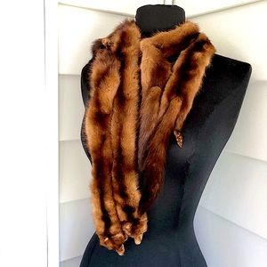 Stunning VINTAGE Brown Mink Wrap